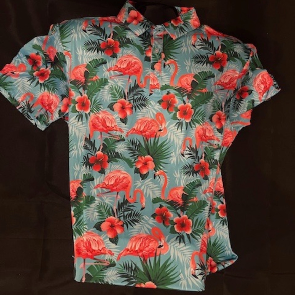 Yatta Golf Casuak Hawaiian Button Down Shirt NEW XL